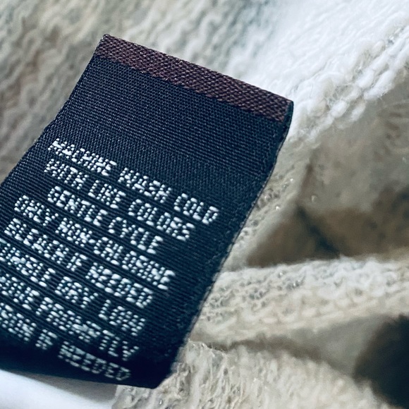 Women’s XS Sweater Cardigan Knox Rose Open Front Ivory Glitter Zip Sleeve Pocket - Picture 14 of 14